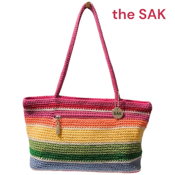 The Sak Multicolor Crochet Shoulder Bag - Picture 1 of 12